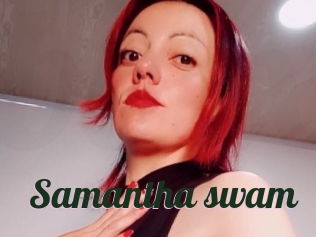 Samantha_swam